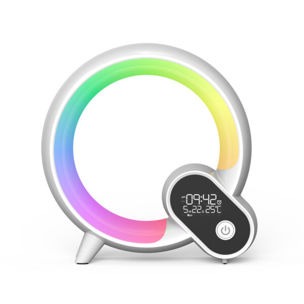 Creative Q Light Analog Sunrise Digital Display Alarm Clock Bluetooth Audio Intelligent Wake-up Q Colorful Atmosphere Light - Image 19