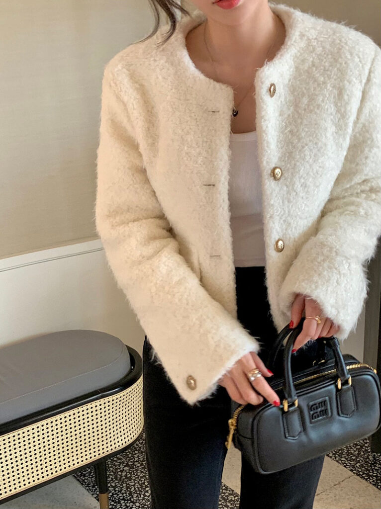 Women's Retro Elegant Single-Breasted Wool Coat