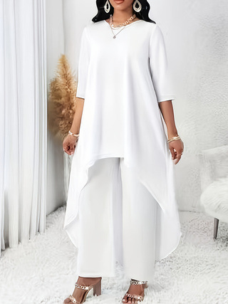 Womens Relaxed-fit Three-quarter-sleeve Top - Image 12