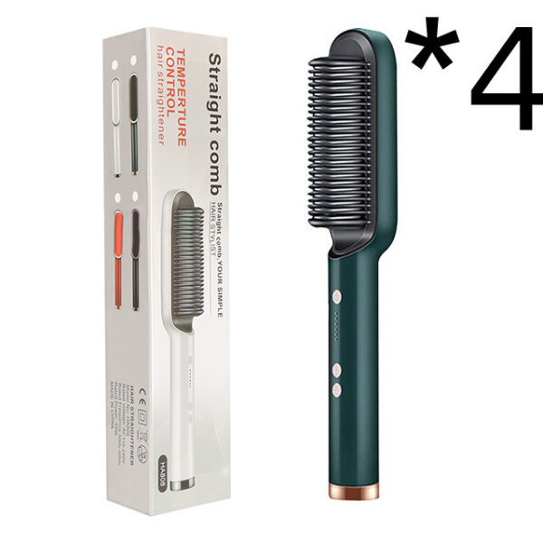 New 2 In 1 Hair Straightener Hot Comb Negative Ion Curling Tong Dual-purpose Electric Hair Brush - Image 49