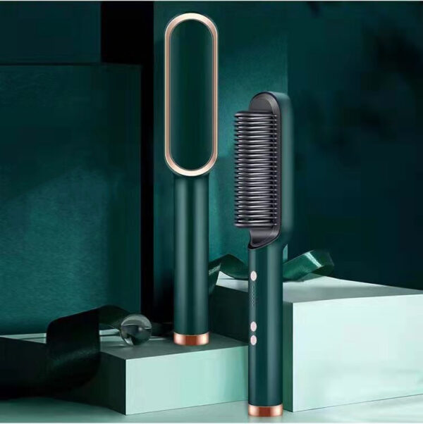 New 2 In 1 Hair Straightener Hot Comb Negative Ion Curling Tong Dual-purpose Electric Hair Brush - Image 69