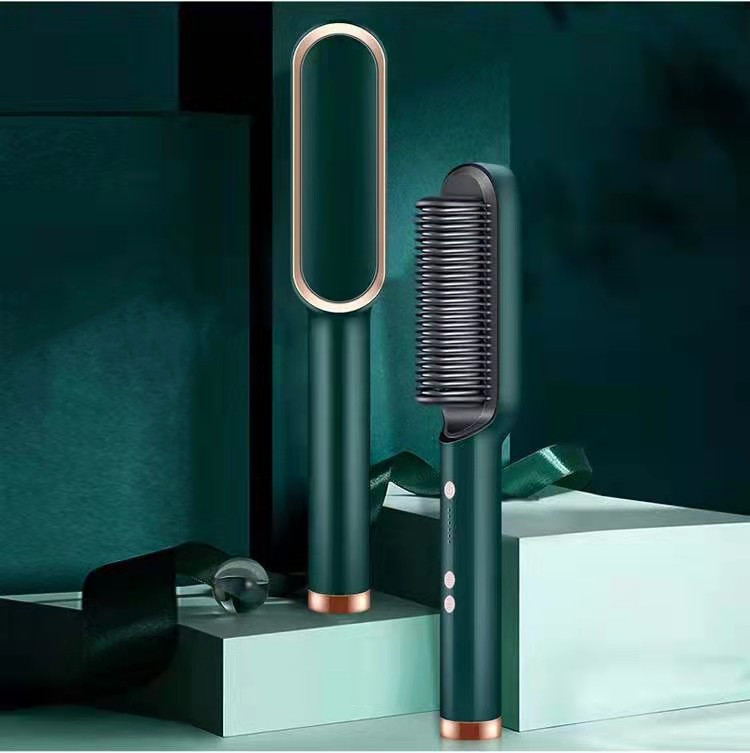 New 2 In 1 Hair Straightener Hot Comb Negative Ion Curling Tong Dual-purpose Electric Hair Brush - Image 69
