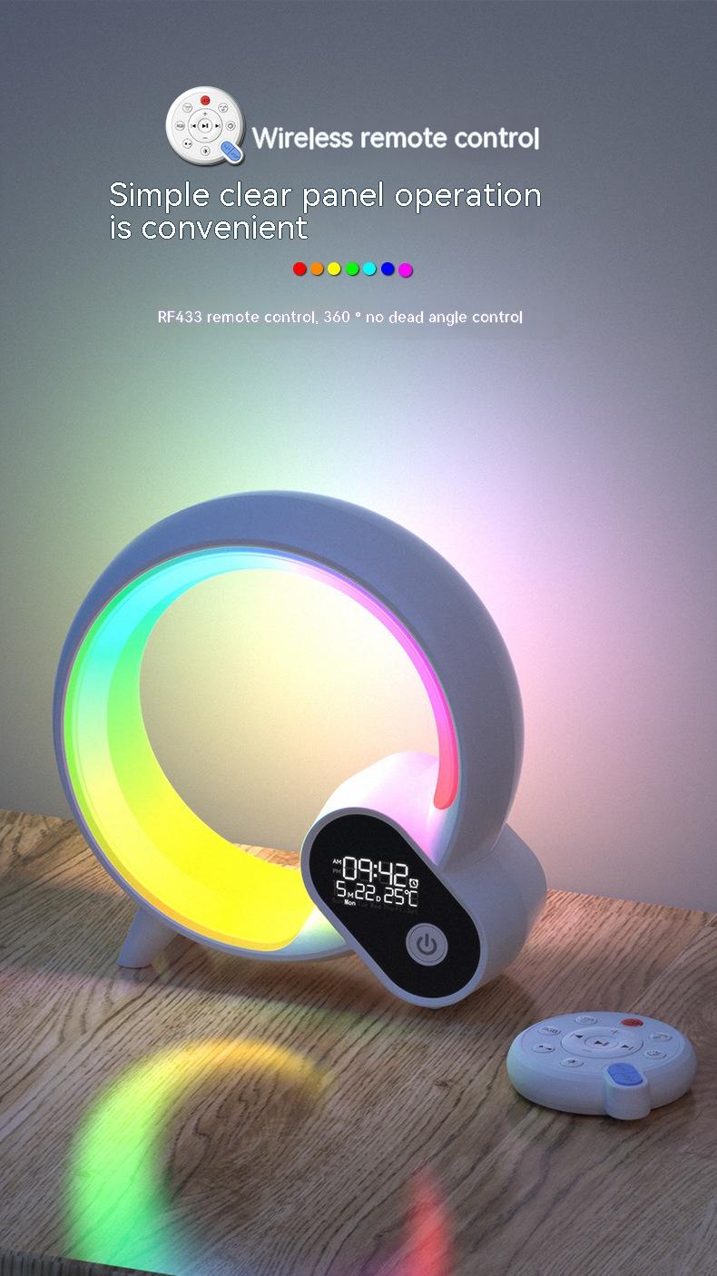 Creative Q Light Analog Sunrise Digital Display Alarm Clock Bluetooth Audio Intelligent Wake-up Q Colorful Atmosphere Light - Image 8