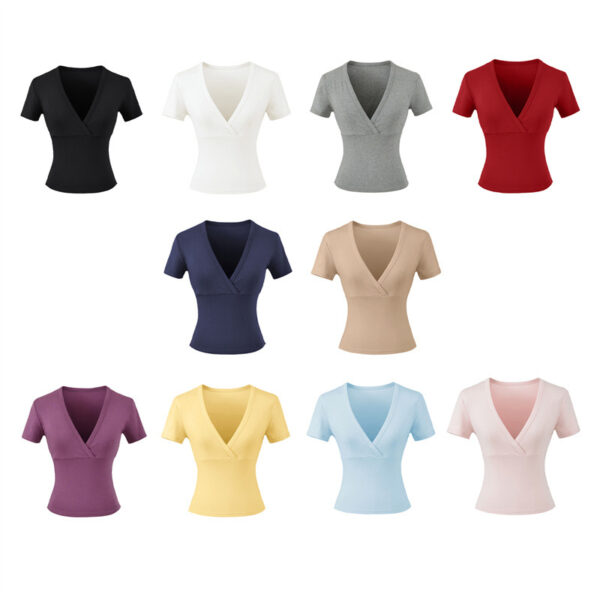 Retro Casual Spicy Girls Alluring Base Top - Image 20