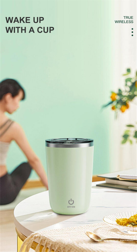 350ml Automatic Self Stirring Mug Coffee Milk Juice Mixing Cup Electric Stainless Steel Lazy Rotating Mug Magnetic Stirring Cup Kitchen Gadgets