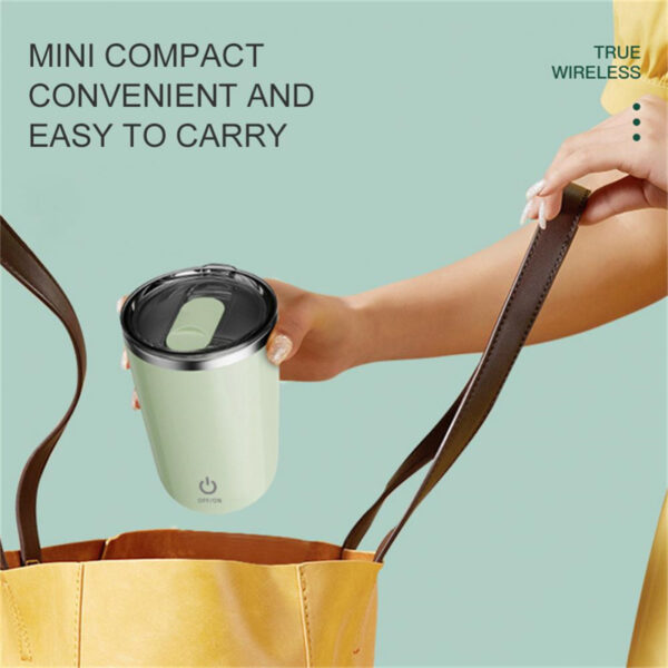 350ml Automatic Self Stirring Mug Coffee Milk Juice Mixing Cup Electric Stainless Steel Lazy Rotating Mug Magnetic Stirring Cup Kitchen Gadgets - Image 16