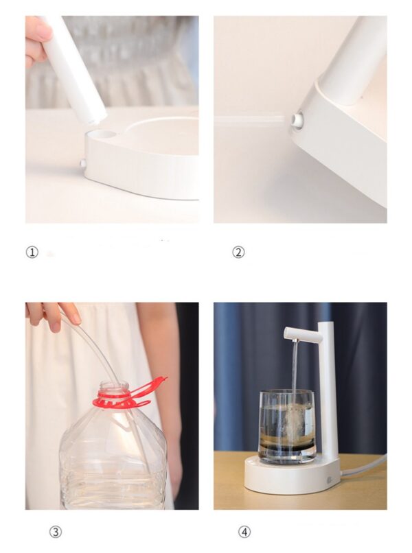 Desk Dispenser Electric Water Gallon Automatic Water Bottle Dispenser Rechargeable Water Dispenser - Image 12