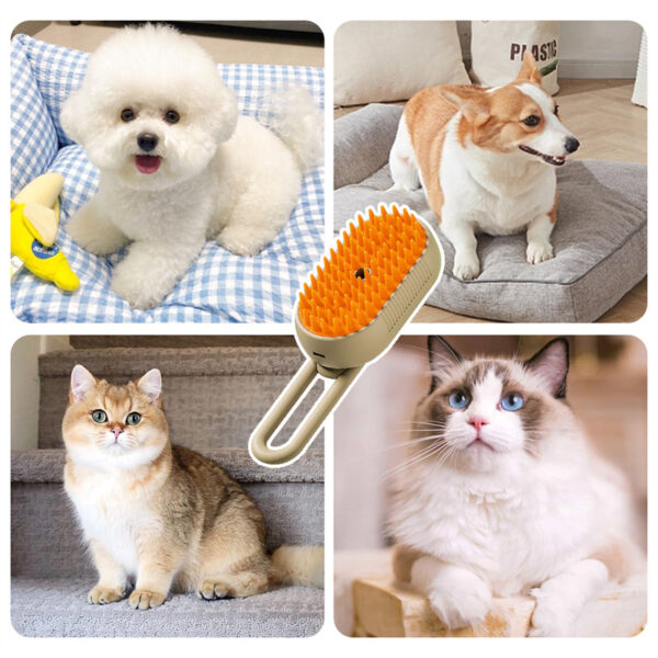Cat Steam Brush Steamy Dog Brush 3 In 1 Electric Spray Cat Hair Brushes For Massage Pet Grooming Comb Hair Removal Combs Pet Products - Image 11