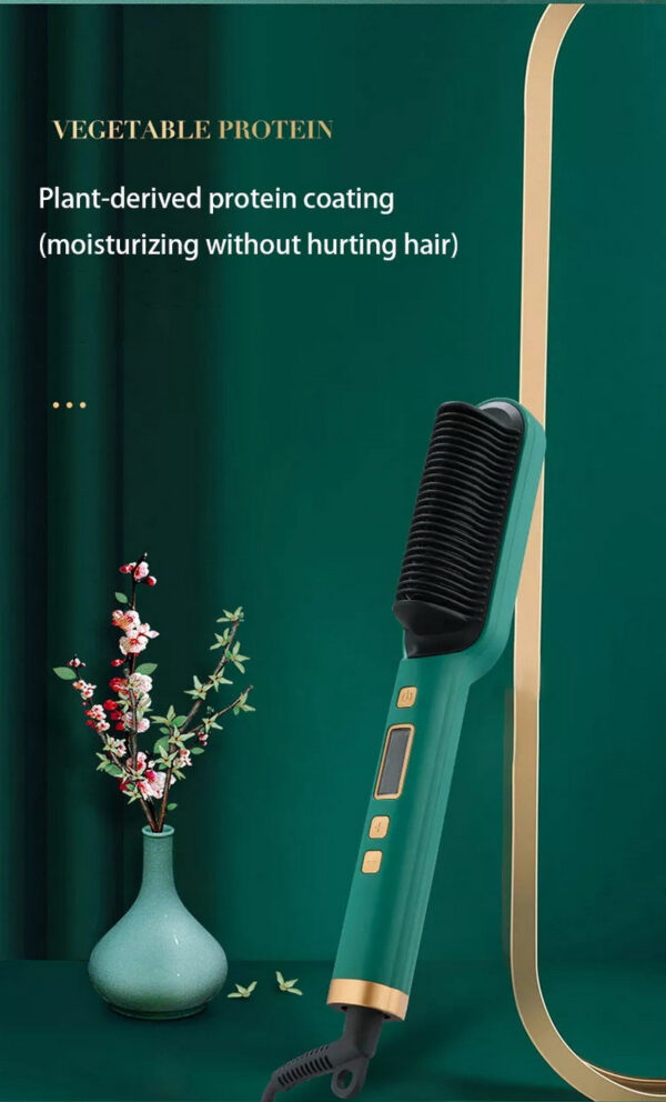 New 2 In 1 Hair Straightener Hot Comb Negative Ion Curling Tong Dual-purpose Electric Hair Brush - Image 14