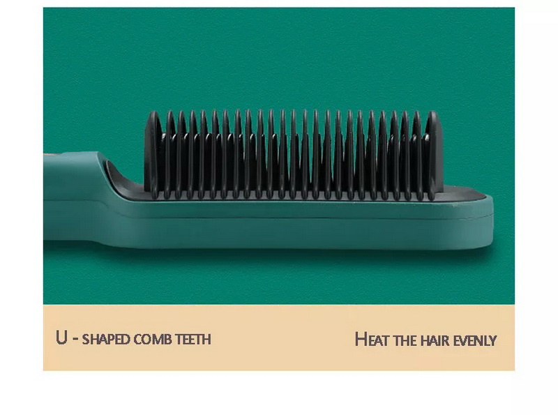 New 2 In 1 Hair Straightener Hot Comb Negative Ion Curling Tong Dual-purpose Electric Hair Brush - Image 19