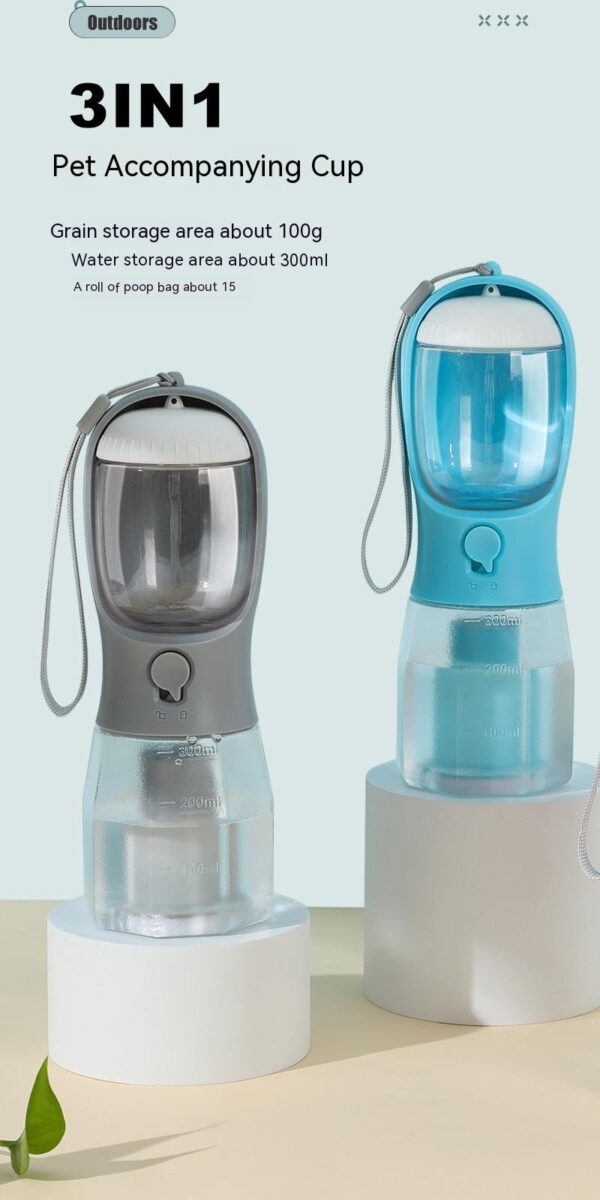 Dog Water Cup Drinking Food Garbage Bag Three-in-one Portable Small Multi-functional Pet Cups Pets Supplies - Image 17