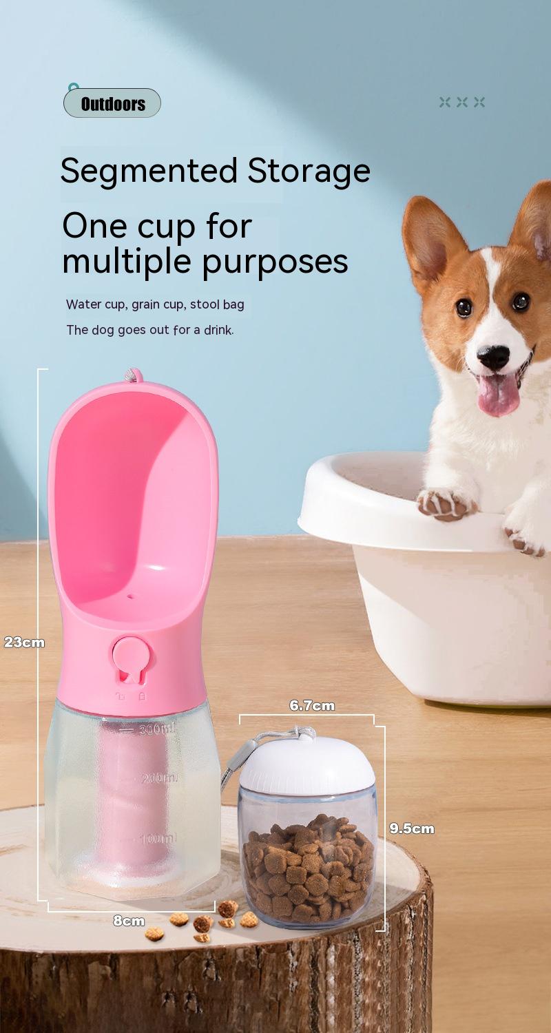 Dog Water Cup Drinking Food Garbage Bag Three-in-one Portable Small Multi-functional Pet Cups Pets Supplies - Image 10