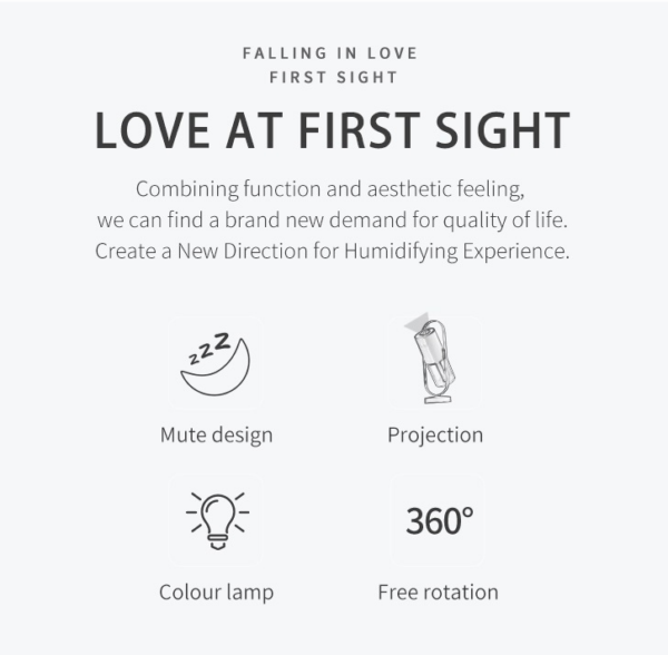Magic Shadow USB Air Humidifier For Home With Projection Night Lights Ultrasonic Car Mist Maker Mini Office Air Purifier - Image 11