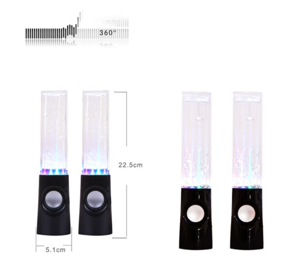 Dancing Water Speaker LED Light Fountain Speaker Family Party - Image 6