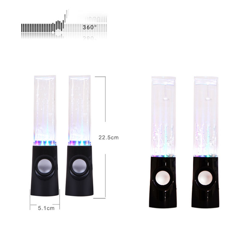 Dancing Water Speaker LED Light Fountain Speaker Family Party - Image 6