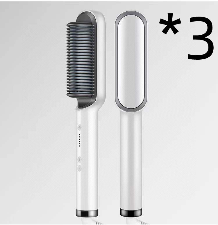 New 2 In 1 Hair Straightener Hot Comb Negative Ion Curling Tong Dual-purpose Electric Hair Brush - Image 43