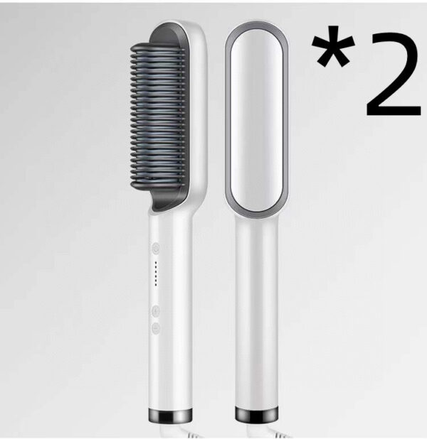 New 2 In 1 Hair Straightener Hot Comb Negative Ion Curling Tong Dual-purpose Electric Hair Brush - Image 34