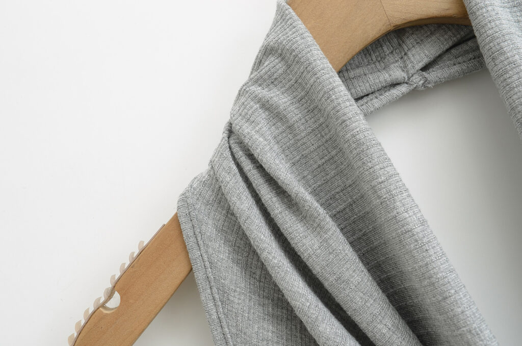 Korean-style Slim-fit Boat Neck Tencel Plain Top