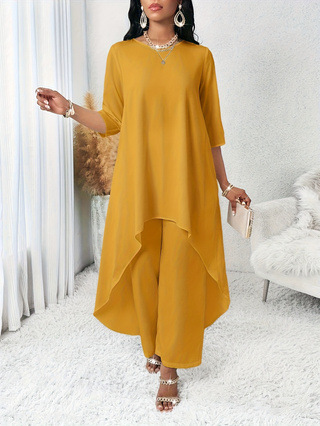 Womens Relaxed-fit Three-quarter-sleeve Top - Image 11