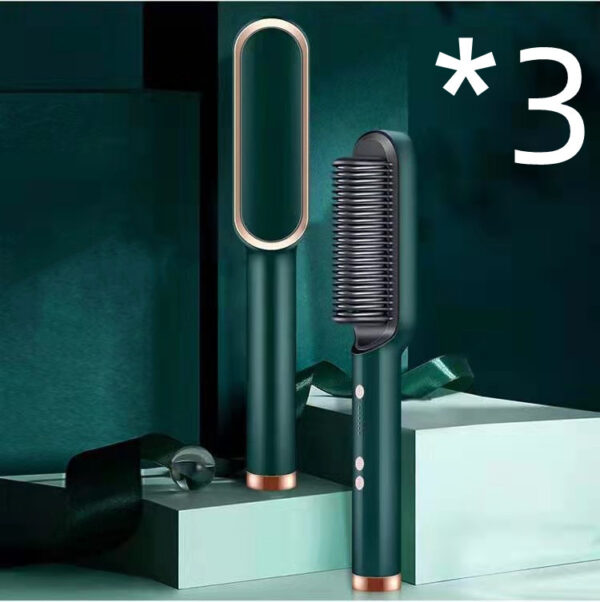 New 2 In 1 Hair Straightener Hot Comb Negative Ion Curling Tong Dual-purpose Electric Hair Brush - Image 39