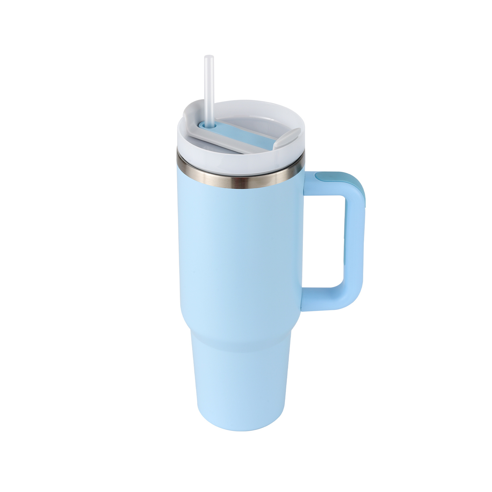 40 Oz Tumbler With Handle Straw Insulated, Stainless Steel Spill Proof Vacuum Coffee Cup Tumbler With Lid Tapered Mug Gifts For Valentine Lover Suitable For Car Gym Office Travel - Image 45