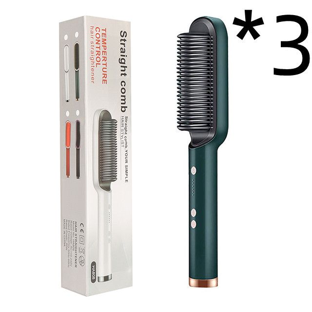 New 2 In 1 Hair Straightener Hot Comb Negative Ion Curling Tong Dual-purpose Electric Hair Brush - Image 40