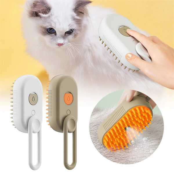 Cat Steam Brush Steamy Dog Brush 3 In 1 Electric Spray Cat Hair Brushes For Massage Pet Grooming Comb Hair Removal Combs Pet Products - Image 18