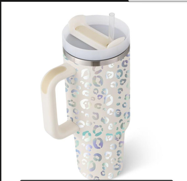 40 Oz Tumbler With Handle Straw Insulated, Stainless Steel Spill Proof Vacuum Coffee Cup Tumbler With Lid Tapered Mug Gifts For Valentine Lover Suitable For Car Gym Office Travel - Image 67