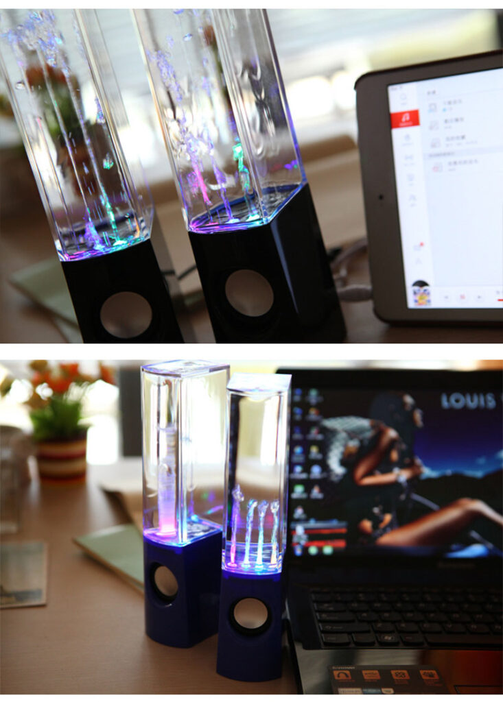 Dancing Water Speaker LED Light Fountain Speaker Family Party