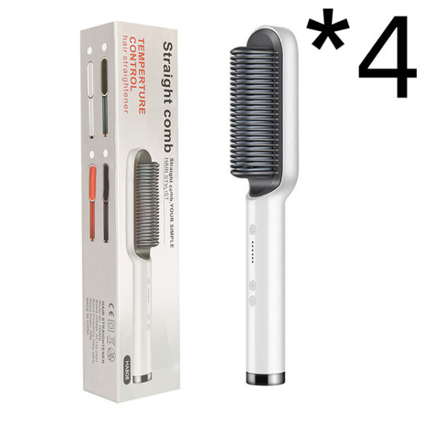 New 2 In 1 Hair Straightener Hot Comb Negative Ion Curling Tong Dual-purpose Electric Hair Brush - Image 53