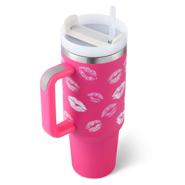 40 Oz Tumbler With Handle Straw Insulated, Stainless Steel Spill Proof Vacuum Coffee Cup Tumbler With Lid Tapered Mug Gifts For Valentine Lover Suitable For Car Gym Office Travel - Image 57