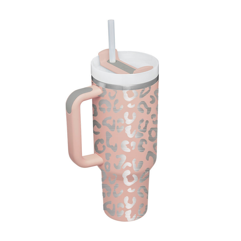 40 Oz Tumbler With Handle Straw Insulated, Stainless Steel Spill Proof Vacuum Coffee Cup Tumbler With Lid Tapered Mug Gifts For Valentine Lover Suitable For Car Gym Office Travel - Image 48
