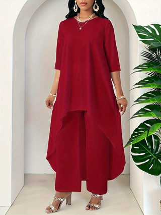 Womens Relaxed-fit Three-quarter-sleeve Top - Image 15
