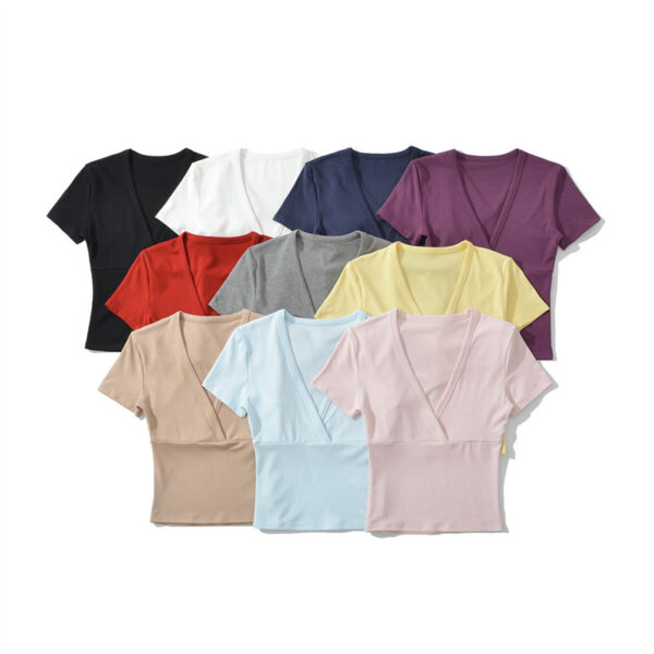 Retro Casual Spicy Girls Alluring Base Top - Image 16