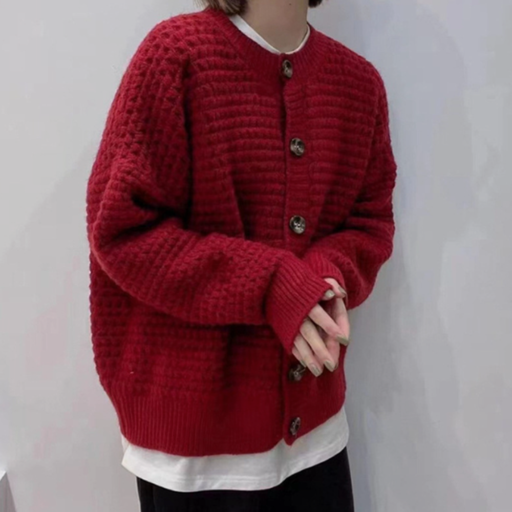 Womens Casual Button Down Knit Cardigan - Image 8