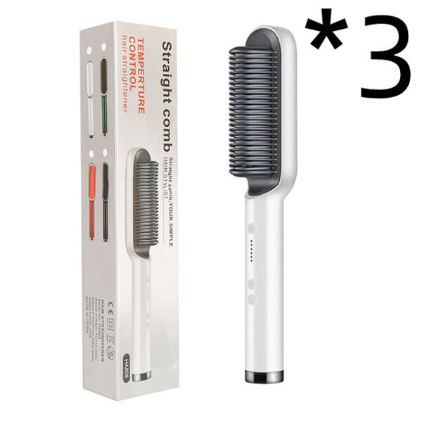 New 2 In 1 Hair Straightener Hot Comb Negative Ion Curling Tong Dual-purpose Electric Hair Brush - Image 44
