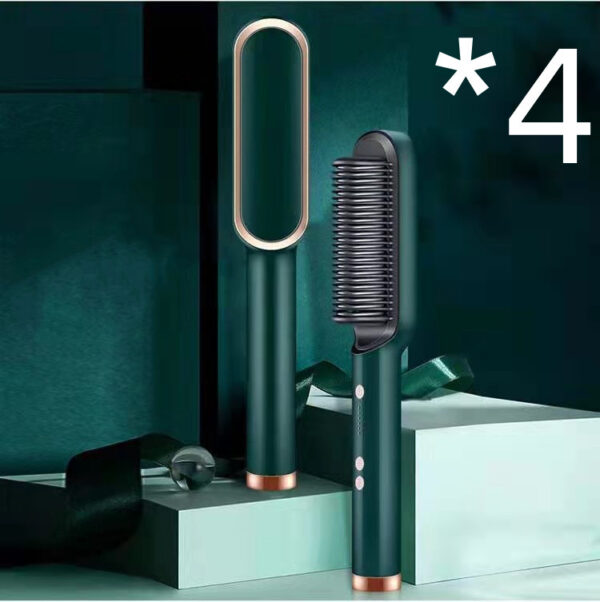 New 2 In 1 Hair Straightener Hot Comb Negative Ion Curling Tong Dual-purpose Electric Hair Brush - Image 48