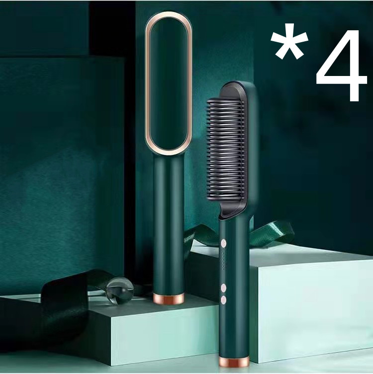 New 2 In 1 Hair Straightener Hot Comb Negative Ion Curling Tong Dual-purpose Electric Hair Brush - Image 48