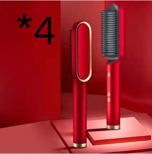 New 2 In 1 Hair Straightener Hot Comb Negative Ion Curling Tong Dual-purpose Electric Hair Brush - Image 50