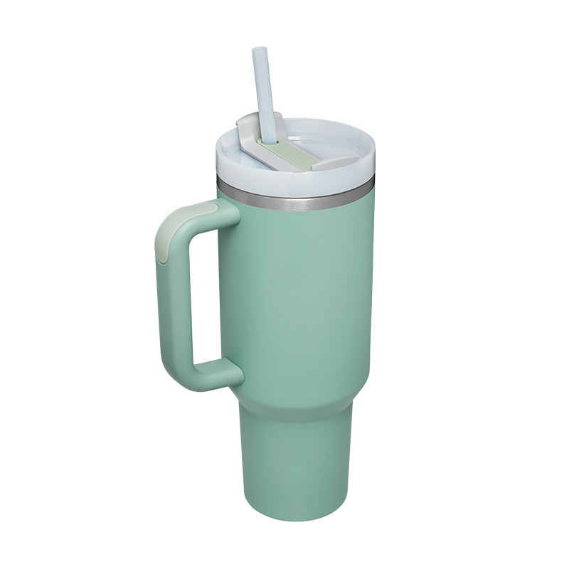 40 Oz Tumbler With Handle Straw Insulated, Stainless Steel Spill Proof Vacuum Coffee Cup Tumbler With Lid Tapered Mug Gifts For Valentine Lover Suitable For Car Gym Office Travel - Image 36