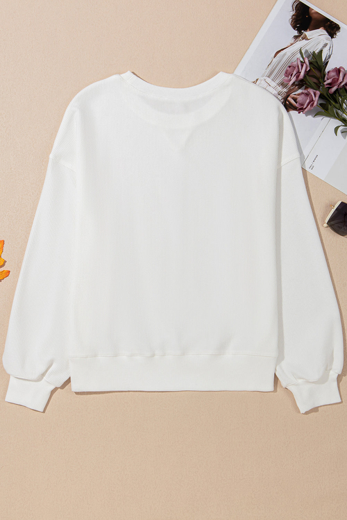 Valentine Bow Long Sleeve Crewneck Top - Image 6