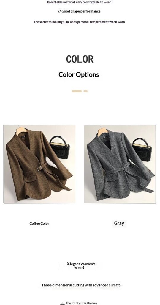 Sophisticated Wool Blazer For Women