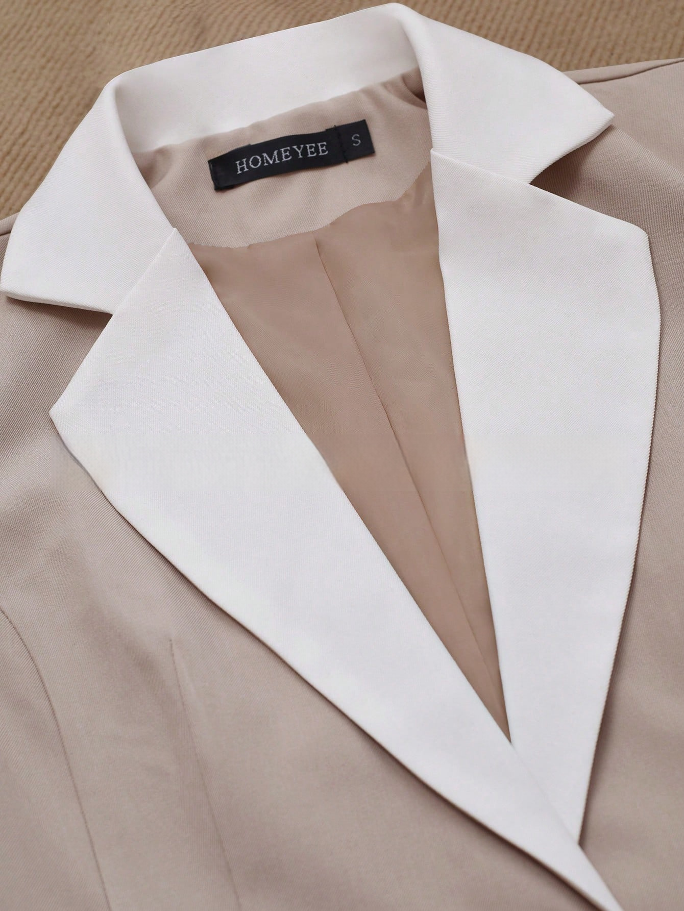 Professional Contrasting-Color Button Elegant Formal Blazer - Image 7