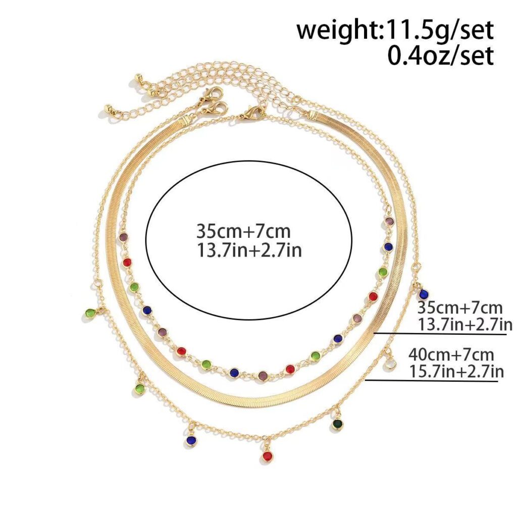 Euro-American Cross-Border Jewelry Niche Bold Girl Feng Shui Crystal Star-Shaped Clavicle Necklace