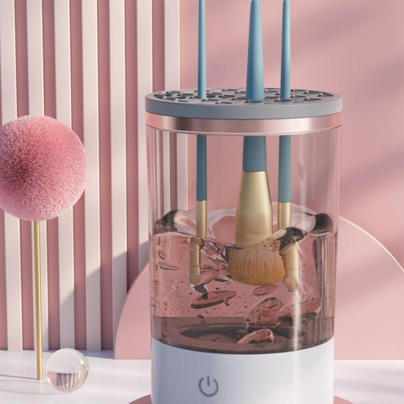 Women Eye Shadow Brush Cleaning Tool Portable Electric Makeup Brush Cleaner Machine With USB Charging Automatic Cosmetic Brush - Image 1