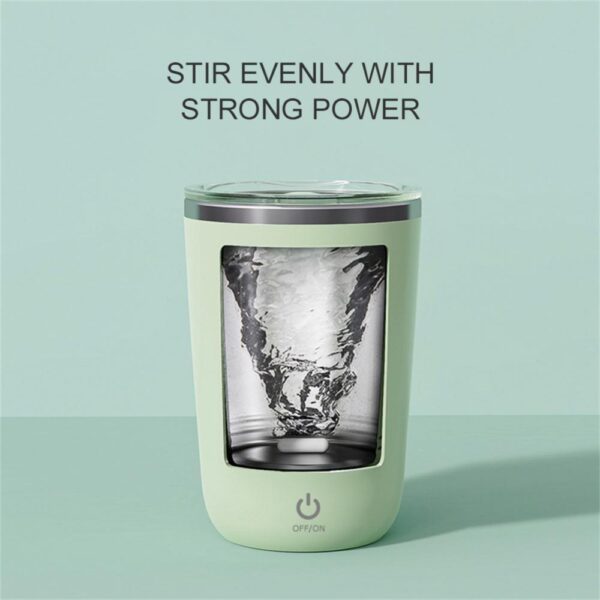 350ml Automatic Self Stirring Mug Coffee Milk Juice Mixing Cup Electric Stainless Steel Lazy Rotating Mug Magnetic Stirring Cup Kitchen Gadgets - Image 4