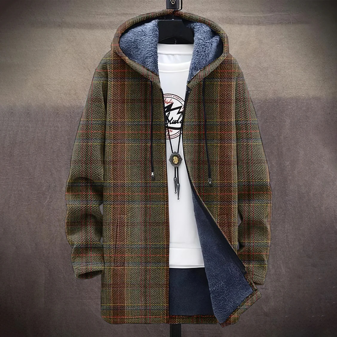 Fashion Digital Printing Fleece Padded Coat Jacket - Image 5