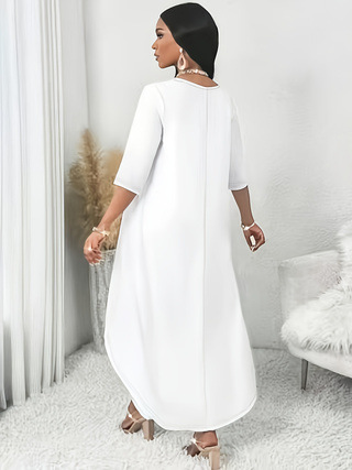 Womens Relaxed-fit Three-quarter-sleeve Top - Image 10