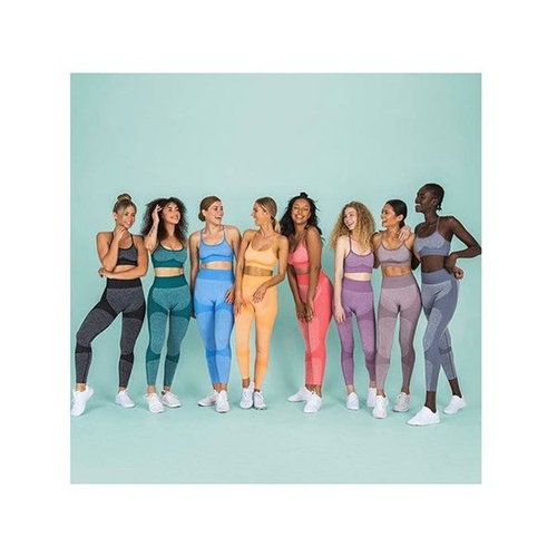 High Waist Athletic Seamless Yoga Leggings And Stretch Sports Bra - Image 2
