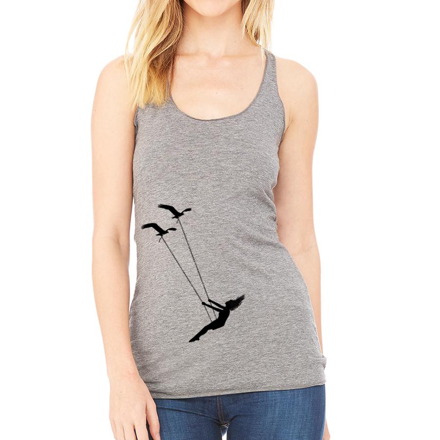 Flying bird swing racerback tank top - Image 10